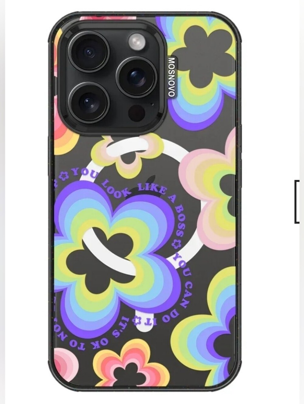 Mosnovo Heavenly Blooms Phone Case - iPhone 15 Pro Case | Magsafe Compatible